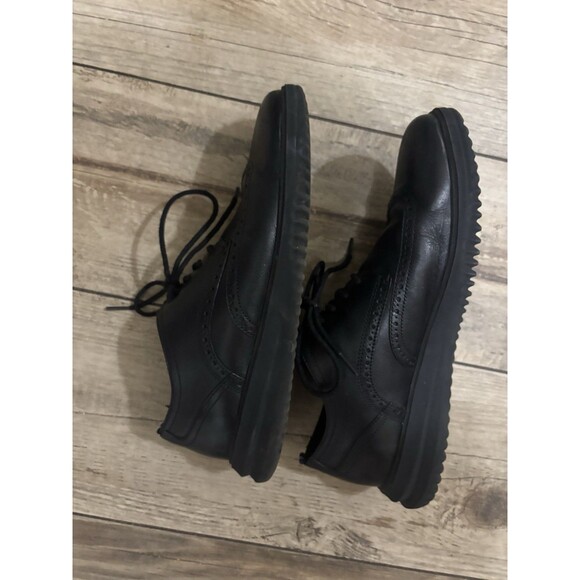 Cole Haan Mens Dean Grand Cap Toe black lace up dress shoes size 10.5 M main image 6